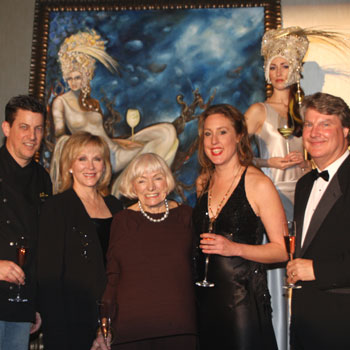 Chef Ken Frank, Margrit Biever Mondavi, Cheryl Jennings, Melissa Baker